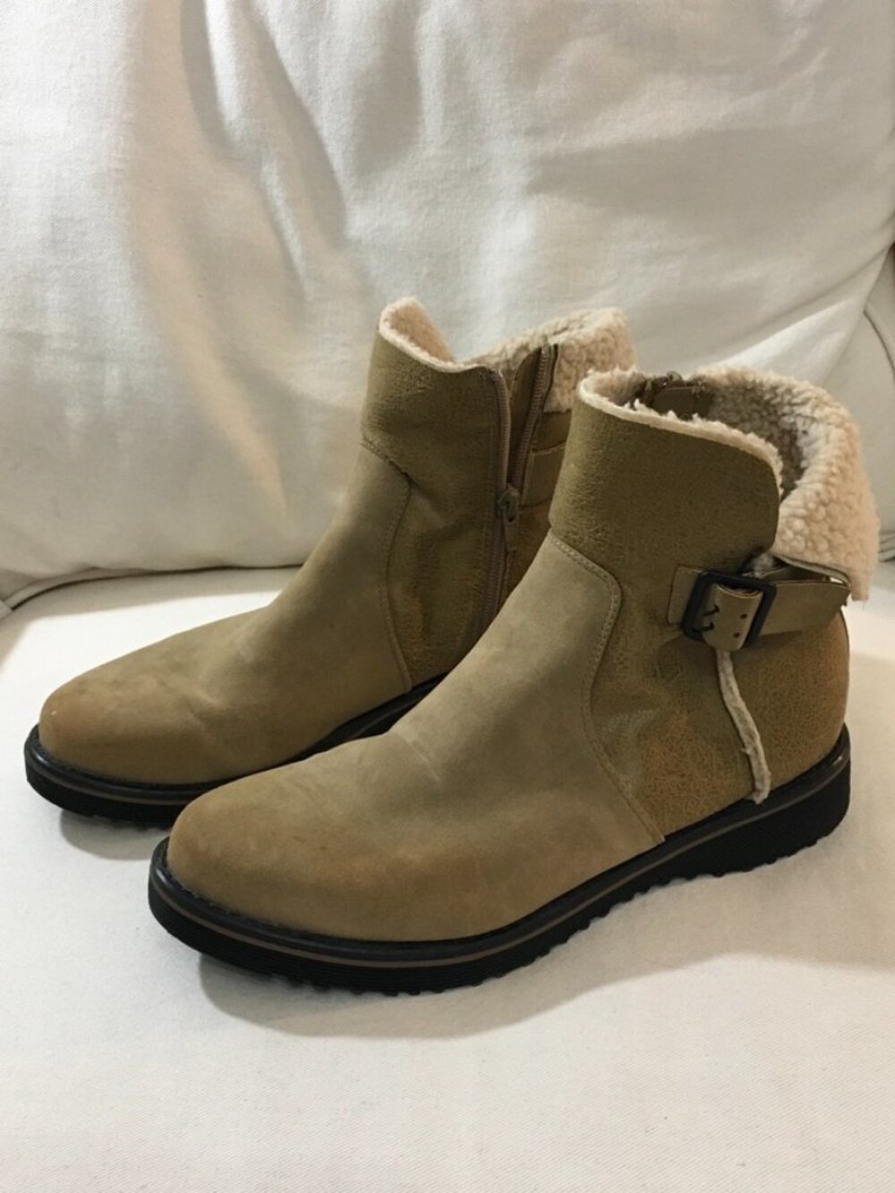 Rocket Dog Marlia Francois Ankle Boots Shearling Cuff